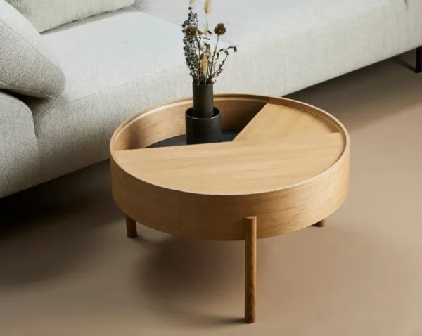 Woud Tische-Arc Couchtisch 66 cm, Eiche geölt