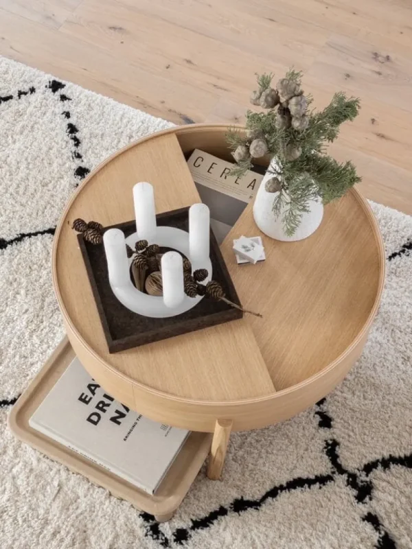 Woud Tische-Arc Couchtisch 66 cm, Eiche geölt