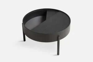 Woud Tische-Arc Couchtisch 66 cm, Esche schwarz lackiert