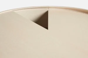 Serax Tische-Woud Arc Couchtisch 66 cm, Esche weiß pigmentiert