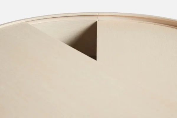 Serax Tische-Woud Arc Couchtisch 66 cm, Esche weiß pigmentiert