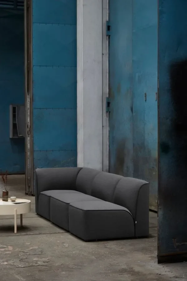 Serax Tische-Woud Arc Couchtisch 66 cm, Esche weiß pigmentiert