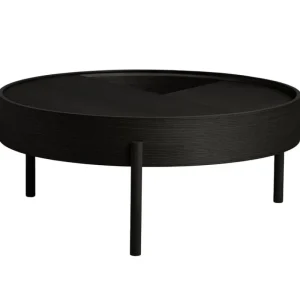 Nikari Tische-Woud Arc Couchtisch, 89 cm, Esche schwarz lackiert