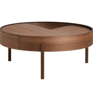 Fogia Tische-Woud Arc Couchtisch, 89 cm, Walnuss matt lackiert
