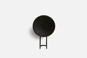 Woud Garderoben Und Kleiderbügel^Around Wandhaken, groß, Eiche schwarz lackiert - schw. Metall