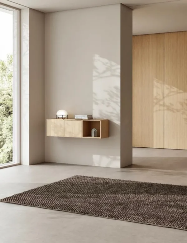 Muuto Regale-Woud Bricks Regalsystem B, Eiche weiß lackiert