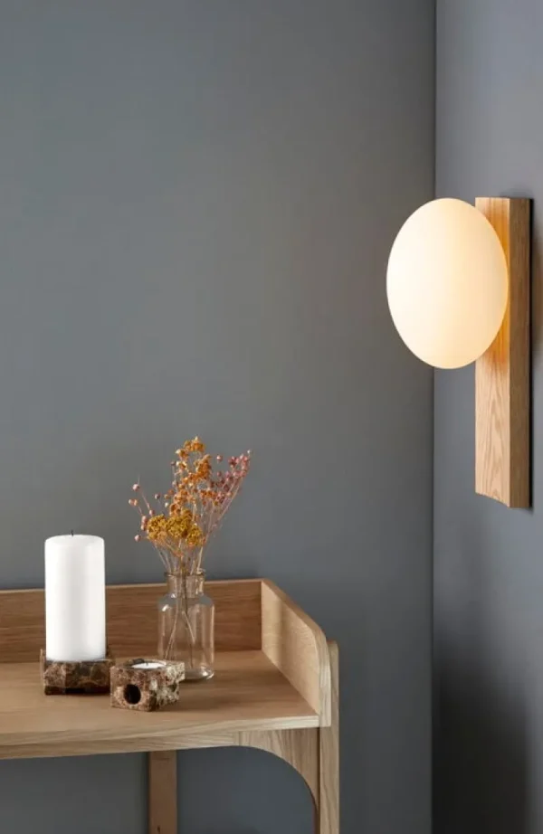 DCWu00e9ditions Wandleuchten | Tragbare Lampen-Woud Dew Tisch- und Wandleuchte, Eiche weiß gebeizt