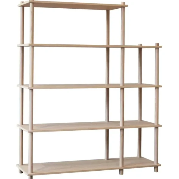 Woud Regale-Elevate Regalsystem 4, Eiche