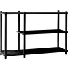Lundia Aufbewahrungsmöbel | Regale-Woud Elevate Regalsystem 3, Schwarz