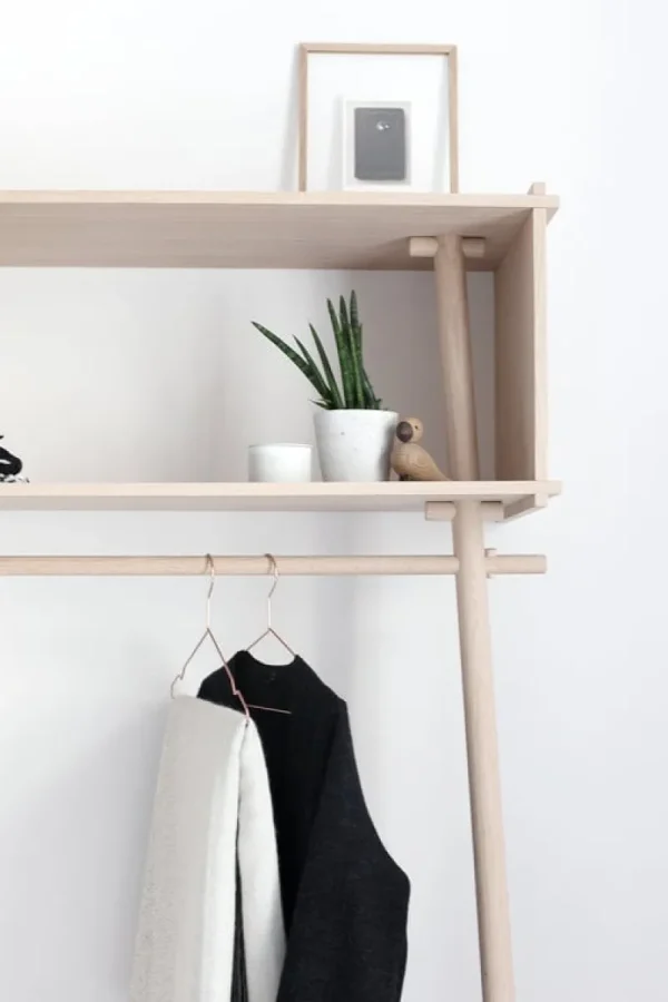 Woud Garderoben Und Kleiderbügel^Garderobenständer Töjbox, groß, Eiche