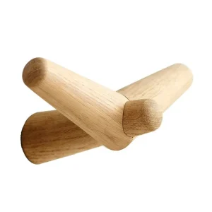 Woud Garderoben Und Kleiderbügel^Haken Tail Wing, mittel, Eiche