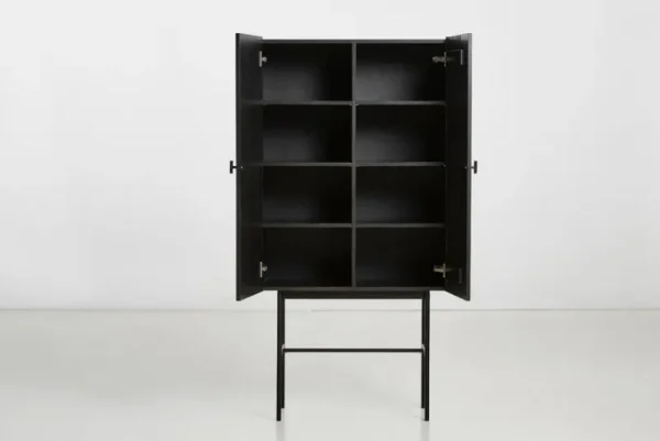 Woud Aufbewahrungsmöbel-Highboard Array, schwarz