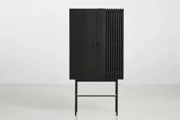 Woud Aufbewahrungsmöbel-Highboard Array, schwarz