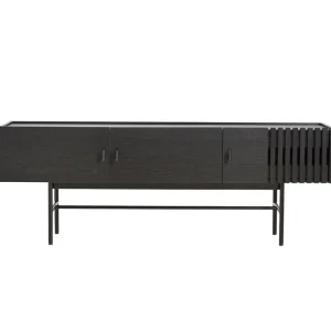 Woud Aufbewahrungsmöbel-Niedriges Array Sideboard, 150 cm, Schwarz