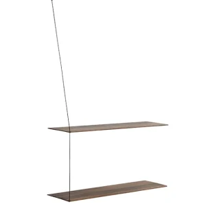 Woud Regale-Regal Stedge 80 cm, Eiche geräuchert