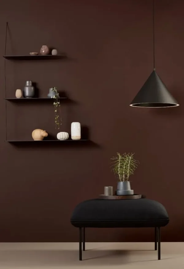 Woud Regale-Regal Stedge 80 cm, Eiche geräuchert
