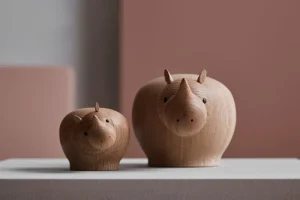 Kinder Woud Kinderzimmereinrichtung | Dekorationsgegenstände^Rina Rhinoceros Figur, mittelgroß