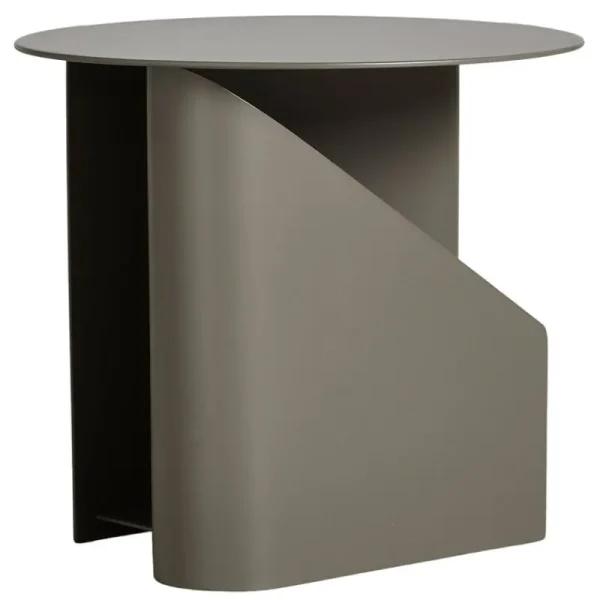Woud Tische-Sentrum Beistelltisch, Taupe