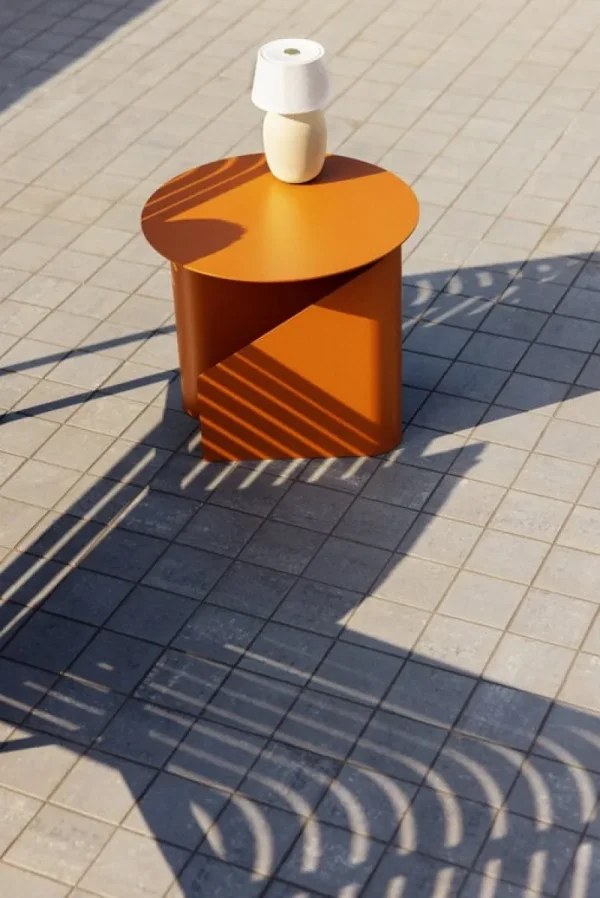 Woud Tische-Sentrum Beistelltisch, dunkles Orange