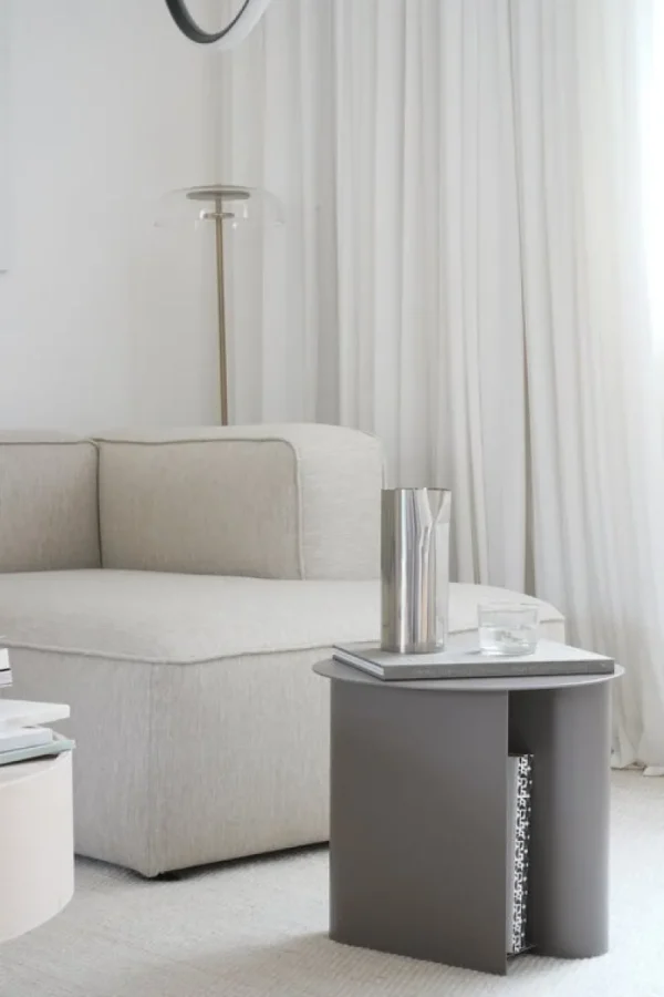 Woud Tische-Sentrum Beistelltisch, Taupe
