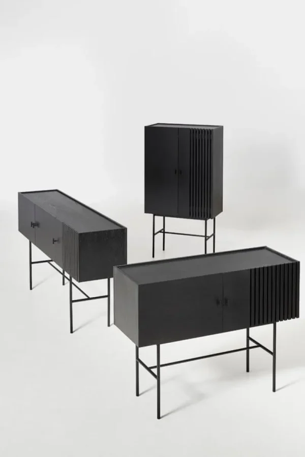 Asplund Aufbewahrungsmöbel-Woud Sideboard Array 180 cm, schwarz