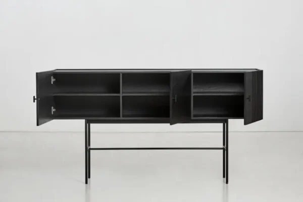 Asplund Aufbewahrungsmöbel-Woud Sideboard Array 180 cm, schwarz