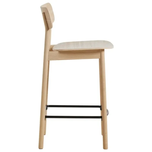 Vaarnii Sitzgelegenheiten-Woud Soma Thekenstuhl, 65 cm, Eiche weiß lackiert
