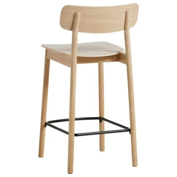 Vaarnii Sitzgelegenheiten-Woud Soma Thekenstuhl, 65 cm, Eiche weiß lackiert