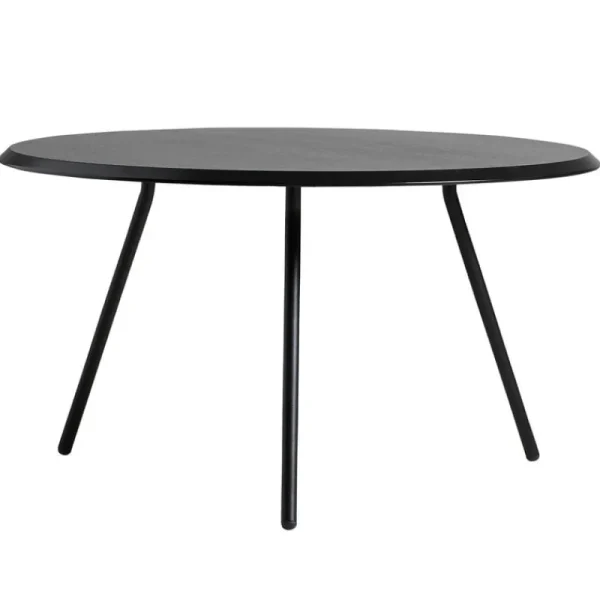 Woud Tische-Soround Couchtisch, 75 cm, Eiche schwarz lackiert