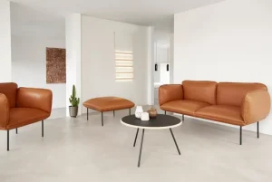 Woud Tische-Soround Couchtisch, 75 cm, anthrazitfarbenes Nanolaminat