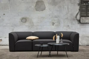 Woodnotes Tische-Woud Soround Couchtisch, Durchmesser 60 cm, Höhe 40,5 cm, Eiche schwa