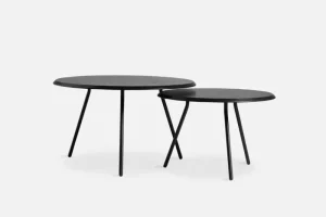 Woodnotes Tische-Woud Soround Couchtisch, Durchmesser 60 cm, Höhe 40,5 cm, Eiche schwa