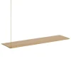 Normann Copenhagen Regale-Woud Stedge Anbauregal, 80 cm, Eiche weiß lackiert - Messing
