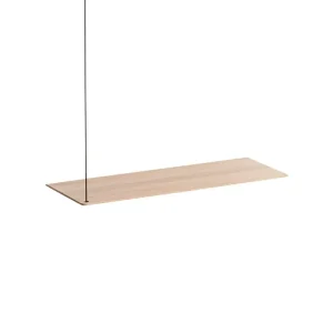 Woud Regale-Stedge Anbauregal 60 cm, Eiche weiß, pigmentiert, lackiert