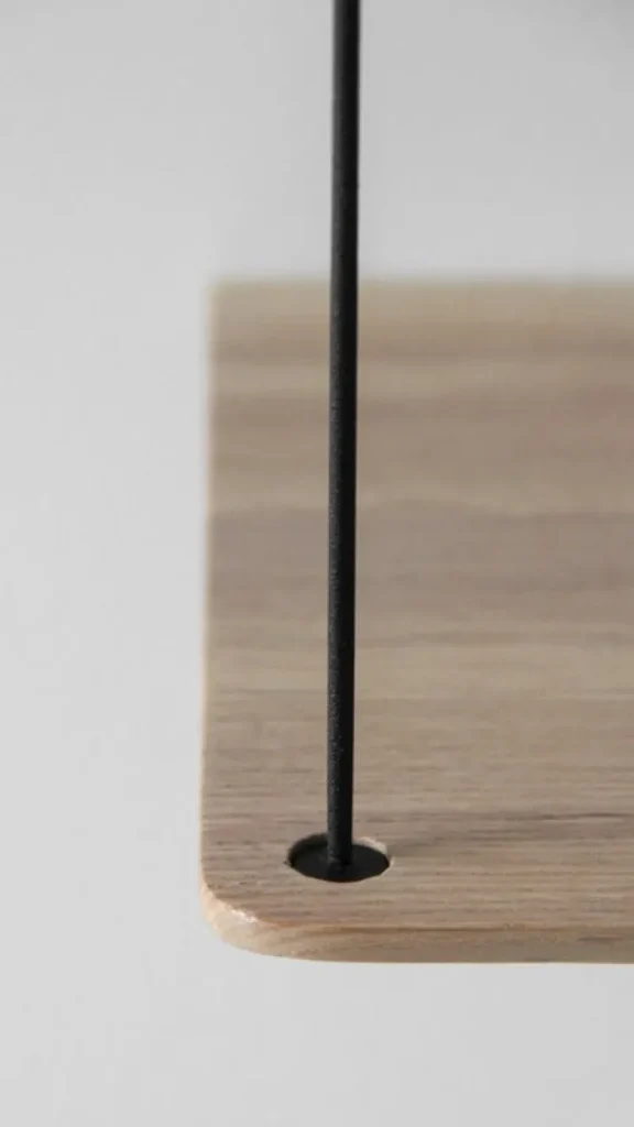 Woud Regale-Stedge Anbauregal 60 cm, Eiche weiß, pigmentiert, lackiert