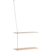 Form & Refine Regale-Woud Stedge Regal, 60 cm, Eiche weiß pigmentiert, lackiert