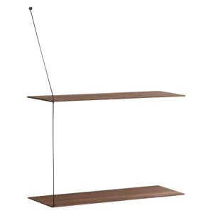Woud Regale-Stedge Regal 60 cm, Eiche geräuchert