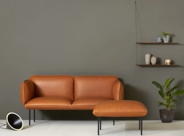 Woud Regale-Stedge Regal 60 cm, Eiche geräuchert