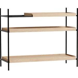 Woud Regale-Tray Regal, niedrig, Eiche