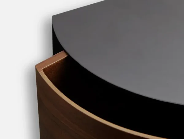 Montana Furniture Regale | Tische-Woud Wallie Wandschublade, Nussbaum - Schwarz