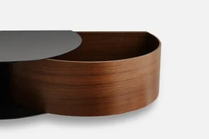 Montana Furniture Regale | Tische-Woud Wallie Wandschublade, Nussbaum - Schwarz