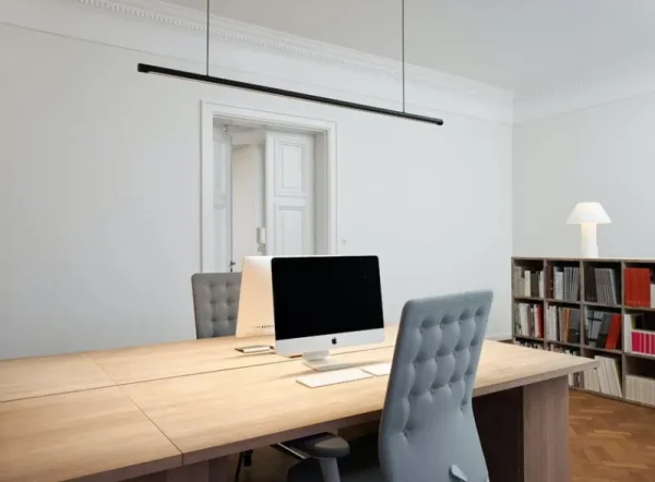 Audo Copenhagen Deckenleuchten-Wästberg w181 Linier Pendelleuchte, 3000 K, dimmbar, Schwarz