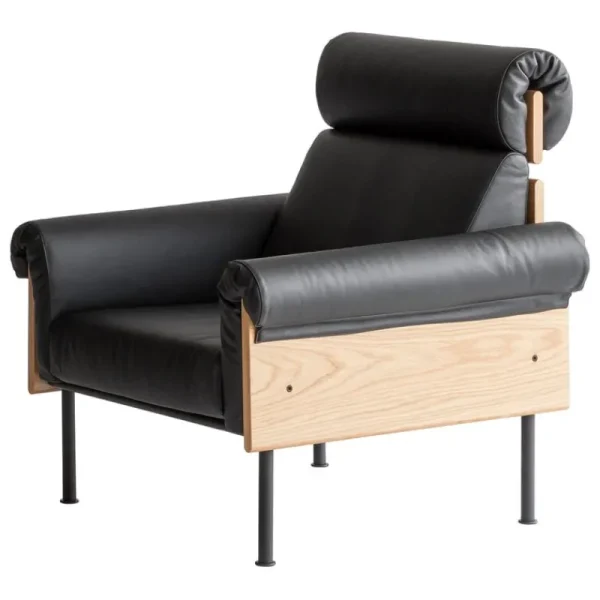 Yrju00f6 Kukkapuro Sofas Und Liegen | Sitzgelegenheiten-Yrjö Kukkapuro Ateljee Kopfstütze, schwarzes Leder