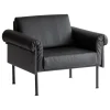 Normann Copenhagen Sitzgelegenheiten-Yrjö Kukkapuro Ateljee Loungesessel, Schwarz - schwarzes Leder