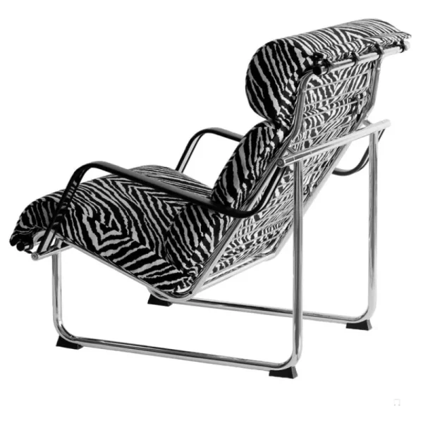 Yrju00f6 Kukkapuro Sitzgelegenheiten-Yrjö Kukkapuro Remmi Loungesessel, Chrom – Artek Zebra