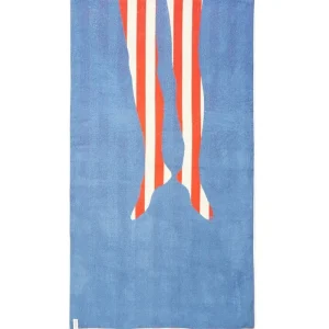 ZigZagZurich Badezimmertextilien^Legs XL Handtuch, 100 x 180 cm, mehrfarbig