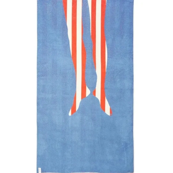 ZigZagZurich Badezimmertextilien^Legs XL Handtuch, 100 x 180 cm, mehrfarbig